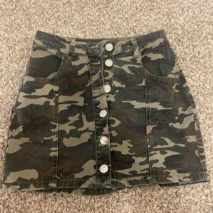 CAMO print skirt